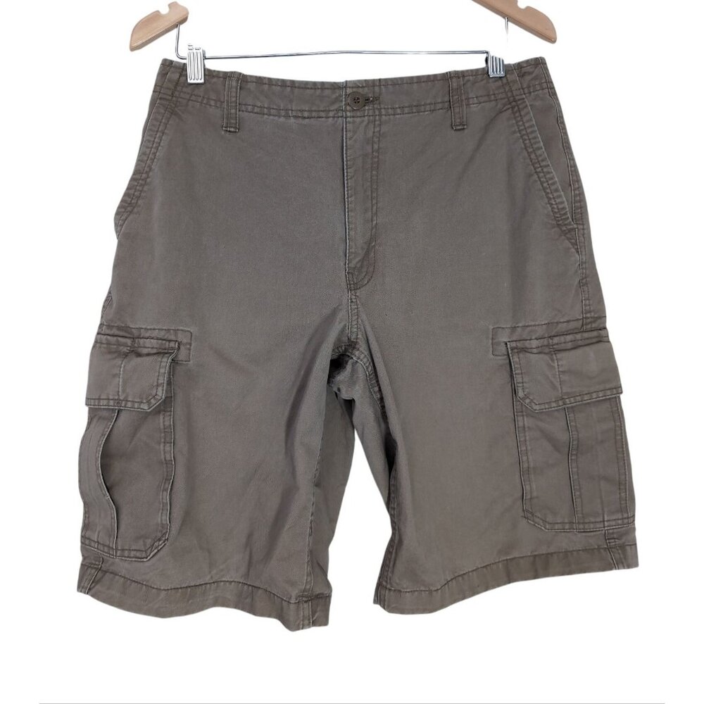 Gap Cargo‎ Shorts Mens 32 Green Casual Hike Outdoor Y2K Gorpcore Thick Cotton